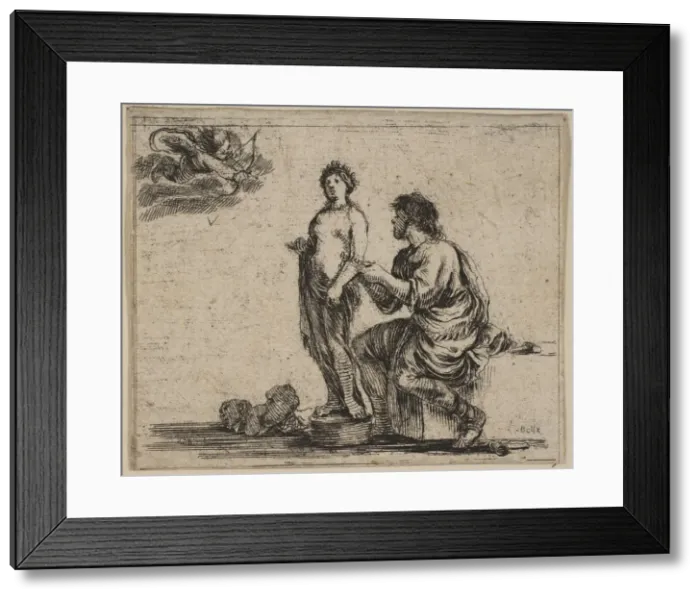 Framed Print : Pygmalion, from Game of Mythology (Jeu de la Mythologie), 1644 Framed Print : Pygmalion, from Game of Mythology (Jeu de la Mythologie), 1644