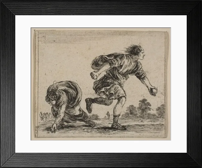 Framed Print : Hippomenes and Atalanta, from Game of Mythology (Jeu de la Mythologie), 1644 Framed Print : Hippomenes and Atalanta, from Game of Mythology (Jeu de la Mythologie), 1644
