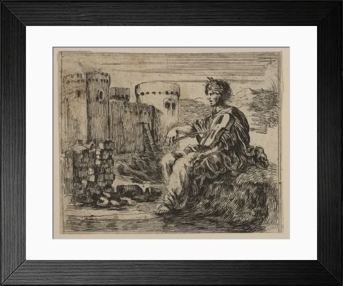 Framed Print : Amphion, from Game of Mythology (Jeu de la Mythologie), 1644