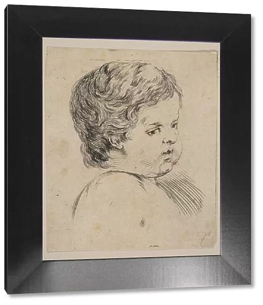 Plate 12: head of a child, from The Book for Learning to Draw (Livre pour apprendre