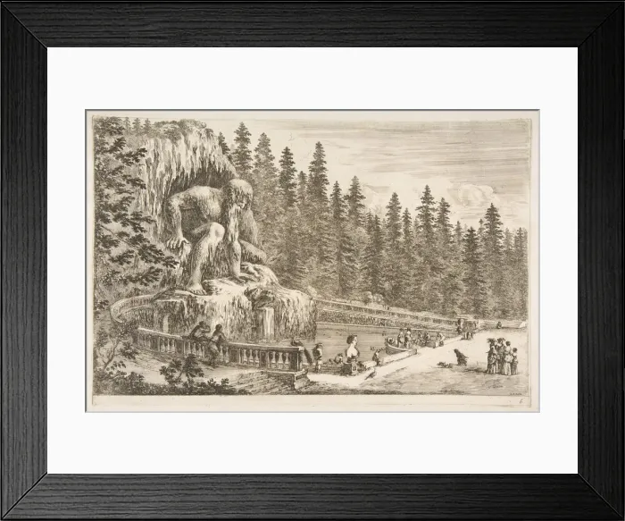 Framed Print : Villa of Pratolino: The Appenino, ca. 1653. Creator: Stefano della Bella Framed Print : Villa of Pratolino: The Appenino, ca. 1653. Creator: Stefano della Bella
