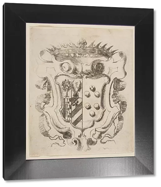 Arms of the Medici with Della Rovere, 1637. Creator: Stefano della Bella