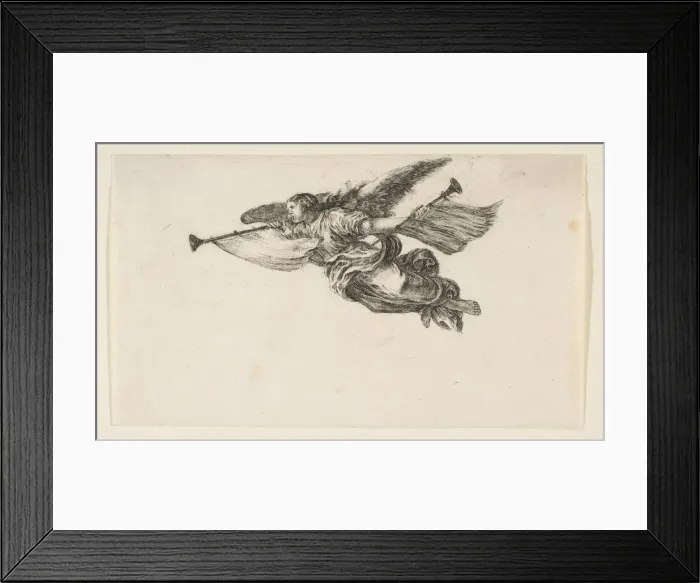 Framed Print : Fame, 1649-50. Creator: Stefano della Bella Framed Print : Fame, 1649-50. Creator: Stefano della Bella