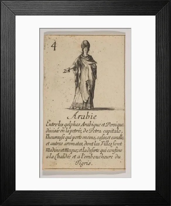 Framed Print : Arabie, 1644. Creator: Stefano della Bella Framed Print : Arabie, 1644. Creator: Stefano della Bella