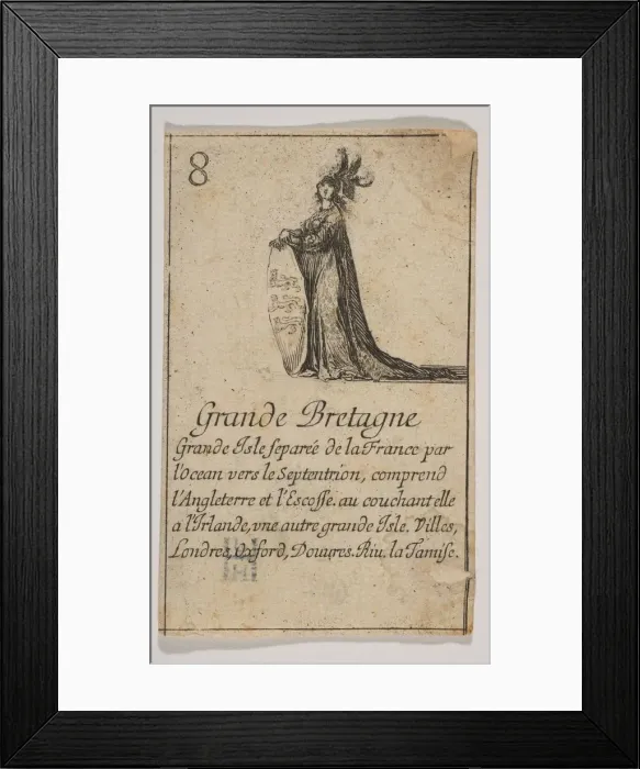 Framed Print : Grande Bretagne, 1644. Creator: Stefano della Bella Framed Print : Grande Bretagne, 1644. Creator: Stefano della Bella