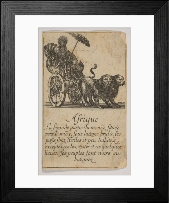 Framed Print : Afrique, 1644. Creator: Stefano della Bella
