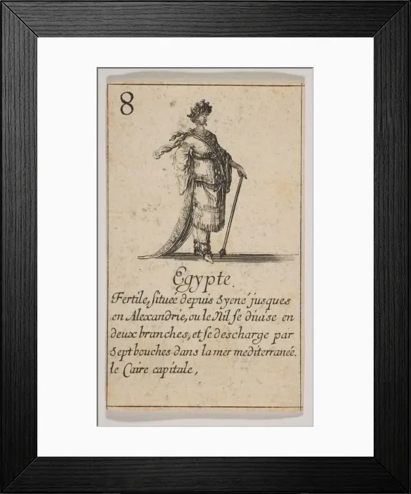 Framed Print : Egypte, 1644. Creator: Stefano della Bella Framed Print : Egypte, 1644. Creator: Stefano della Bella
