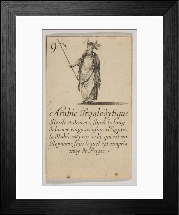 Framed Print : Arabie Troglodytique, 1644. Creator: Stefano della Bella Framed Print : Arabie Troglodytique, 1644. Creator: Stefano della Bella