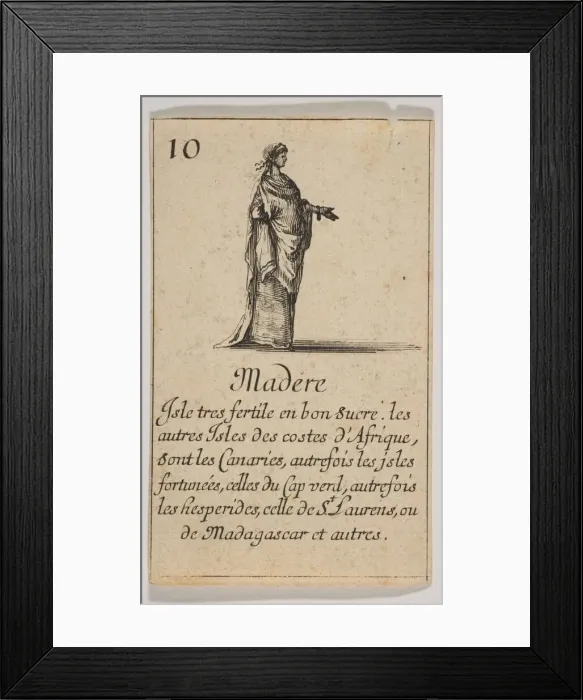 Framed Print : Madere, 1644. Creator: Stefano della Bella Framed Print : Madere, 1644. Creator: Stefano della Bella