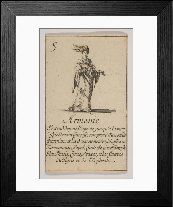 Framed Print : Armenie, 1644. Creator: Stefano della Bella Framed Print : Armenie, 1644. Creator: Stefano della Bella
