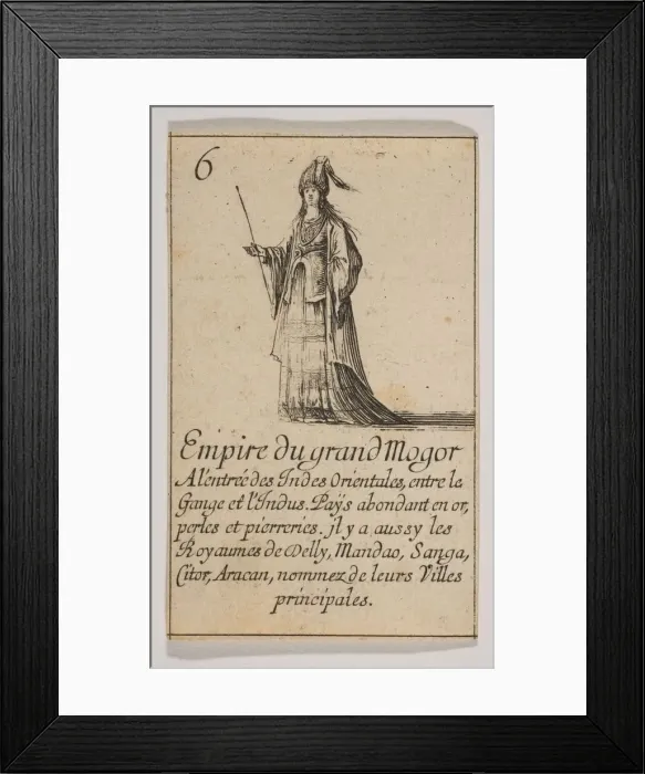 Framed Print : Empire du grand Mogor, 1644. Creator: Stefano della Bella Framed Print : Empire du grand Mogor, 1644. Creator: Stefano della Bella