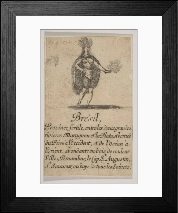 Framed Print : Bresil, 1644. Creator: Stefano della Bella Framed Print : Bresil, 1644. Creator: Stefano della Bella