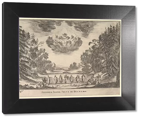 Second Scene, in Dianas forest, from The marriage of the gods (Le nozze degli Dei)