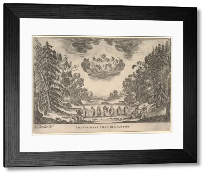 Framed Print : Second Scene, in Dianas forest, from The marriage of the gods (Le nozze degli Dei) Framed Print : Second Scene, in Dianas forest, from The marriage of the gods (Le nozze degli Dei)