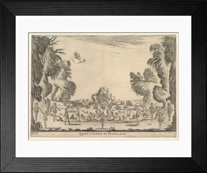 Framed Print : Fourth scene, the sea, from The marriage of the gods (Le nozze degli Dei), 1637 Framed Print : Fourth scene, the sea, from The marriage of the gods (Le nozze degli Dei), 1637