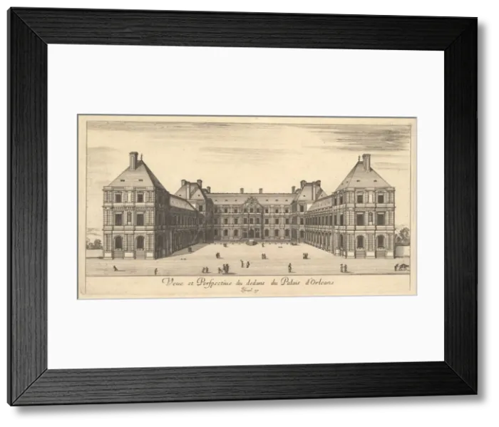Framed Print : View and Perspective of the inside of the Palais d Orleans, from Various views of rema Framed Print : View and Perspective of the inside of the Palais d Orleans, from Various views of rema