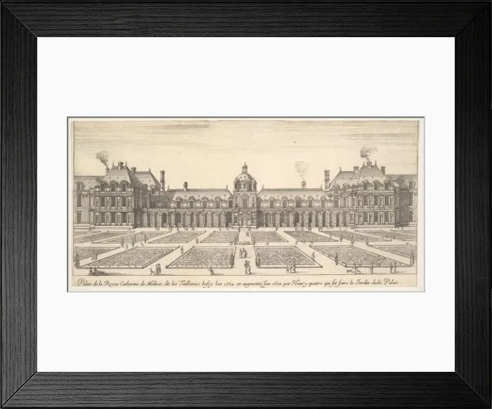 Framed Print : The palace of Catherine de Medici, called the Tuilleries, from Various views of remark Framed Print : The palace of Catherine de Medici, called the Tuilleries, from Various views of remark