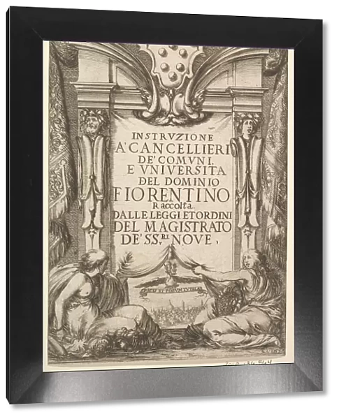 Frontispiece for Instructions for Chancellors (Instruzione a Cancellieri)