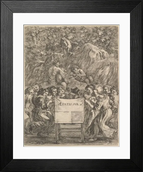 Framed Print : Frontispiece for The Works of Scarron (Œuvres de Scarron) Framed Print : Frontispiece for The Works of Scarron (Œuvres de Scarron)
