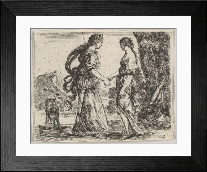 Framed Print : Jupiter and Calisto, from Game of Mythology (Jeu de la Mythologie), 1644 Framed Print : Jupiter and Calisto, from Game of Mythology (Jeu de la Mythologie), 1644