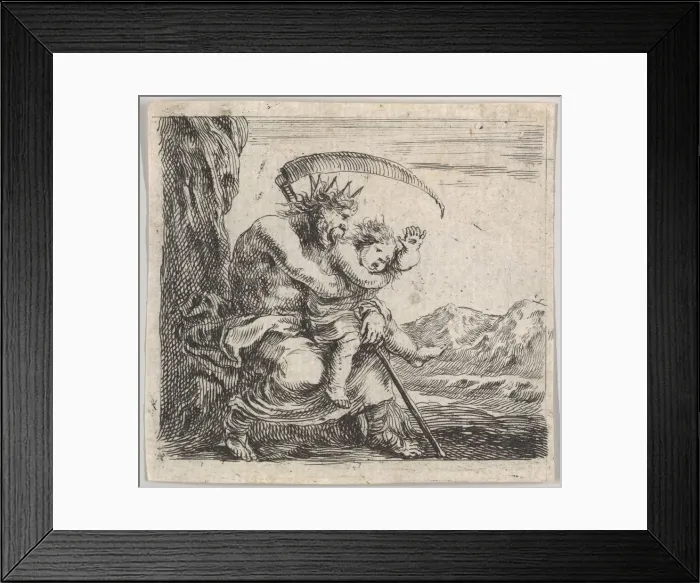 Framed Print : Saturn, from Game of Mythology (Jeu de la Mythologie), 1644 Framed Print : Saturn, from Game of Mythology (Jeu de la Mythologie), 1644