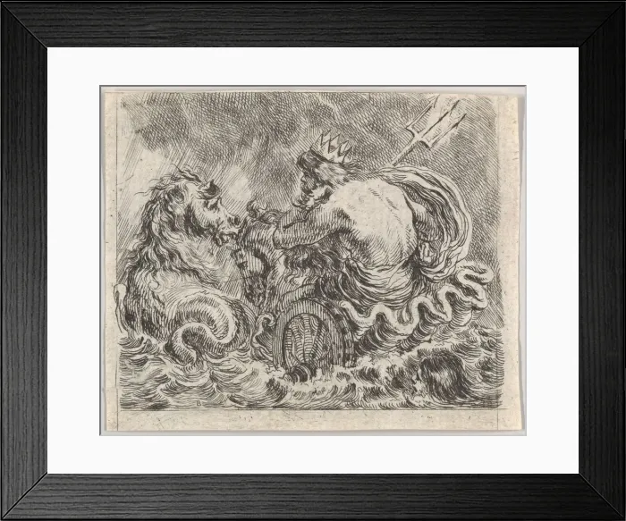 Framed Print : Neptune, from Game of Mythology (Jeu de la Mythologie), 1644 Framed Print : Neptune, from Game of Mythology (Jeu de la Mythologie), 1644