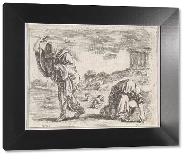 Deucalion and Pyrrha, from Game of Mythology (Jeu de la Mythologie), 1644