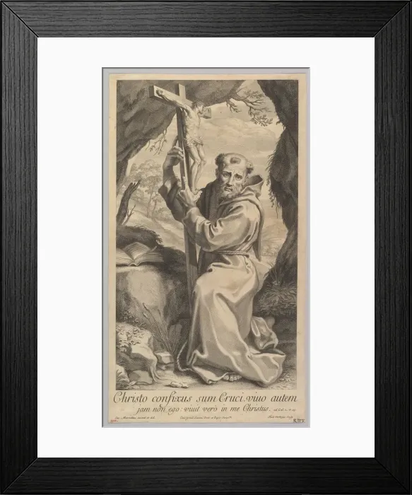 Framed Print : St. Francis (?). Creator: Theodor Verkruys Framed Print : St. Francis (?). Creator: Theodor Verkruys