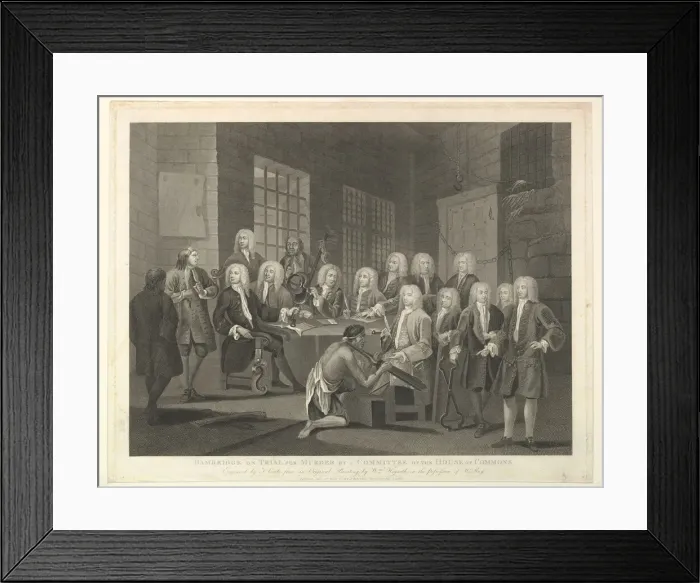 Framed Print : Bambridge on Trial for Murder by a Committee of the House of Commons, June 1, 1803