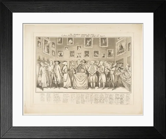 Framed Print : The Matthew-orama for 1827-or Cockney Gleanings, -Aint that a good un now?, March 26, 1827 Framed Print : The Matthew-orama for 1827-or Cockney Gleanings, -Aint that a good un now?, March 26, 1827