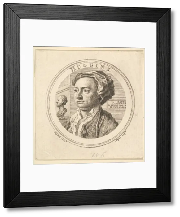 Framed Print : Portrait of William Huggins, translator of Ariosto, 1760. Creator: Thomas Major Framed Print : Portrait of William Huggins, translator of Ariosto, 1760. Creator: Thomas Major