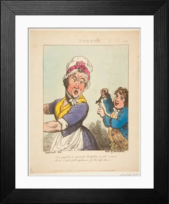 Framed Print : Horror, January 21, 1800. Creator: Thomas Rowlandson Framed Print : Horror, January 21, 1800. Creator: Thomas Rowlandson