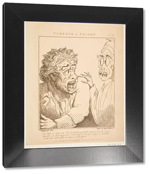 Terrour or Fright (Le Brun Travested, or Caricatures of the Passions), January 21, 1800