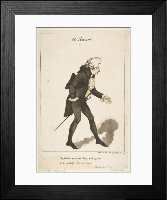 Framed Print : A Smart, December 1, 1790. Creator: Thomas Rowlandson Framed Print : A Smart, December 1, 1790. Creator: Thomas Rowlandson