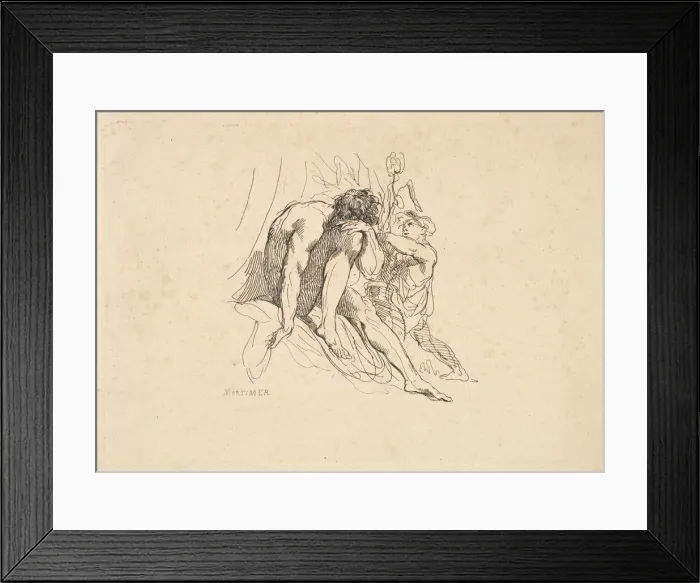 Framed Print : River God with Child, 1784-88. Creator: Thomas Rowlandson Framed Print : River God with Child, 1784-88. Creator: Thomas Rowlandson
