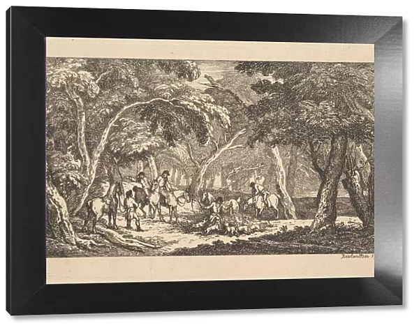 The Death - Fox Hunting - A Landscape Scene, 1787. Creator: Thomas Rowlandson