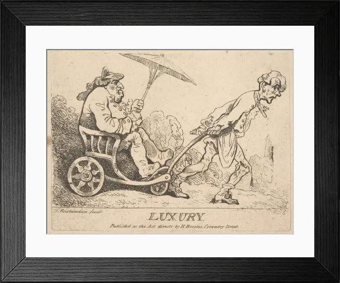 Framed Print : Luxury, [1781] reissued 1786-95. Creator: Thomas Rowlandson