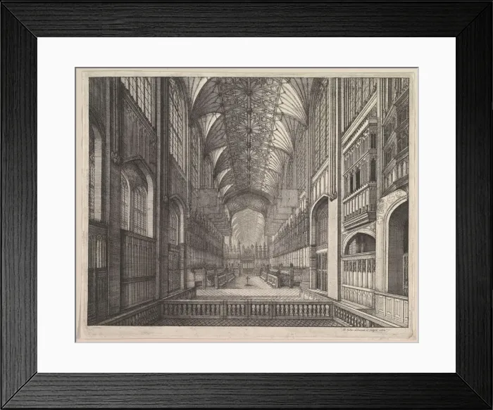 Framed Print : St. Georges Chapel Choir, Windsor, 1663. Creator: Wenceslaus Hollar Framed Print : St. Georges Chapel Choir, Windsor, 1663. Creator: Wenceslaus Hollar