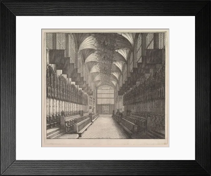 Framed Print : Windsor Castle, St. Georges Chapel, Choir, 1663. Creator: Wenceslaus Hollar Framed Print : Windsor Castle, St. Georges Chapel, Choir, 1663. Creator: Wenceslaus Hollar