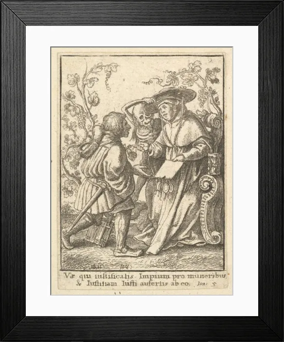 Framed Print : Cardinal, from the Dance of Death, 1651. Creator: Wenceslaus Hollar Framed Print : Cardinal, from the Dance of Death, 1651. Creator: Wenceslaus Hollar