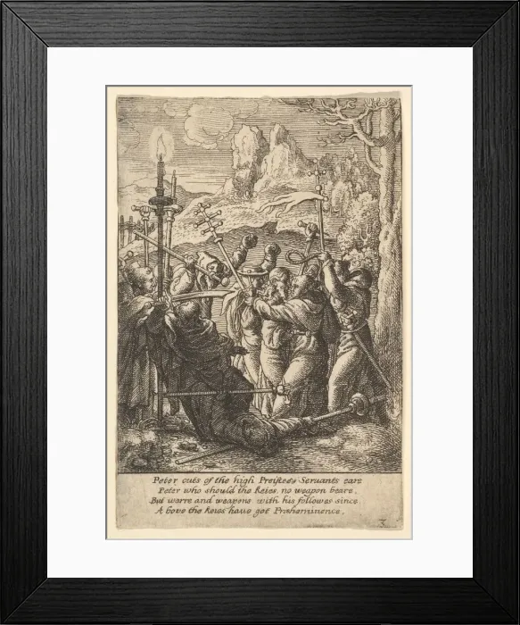 Framed Print : Jesus taken, 1625-77. Creator: Wenceslaus Hollar Framed Print : Jesus taken, 1625-77. Creator: Wenceslaus Hollar