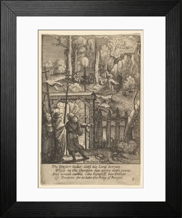 Framed Print : Jesus on the Mount of Olives, 1625-77. Creator: Wenceslaus Hollar Framed Print : Jesus on the Mount of Olives, 1625-77. Creator: Wenceslaus Hollar