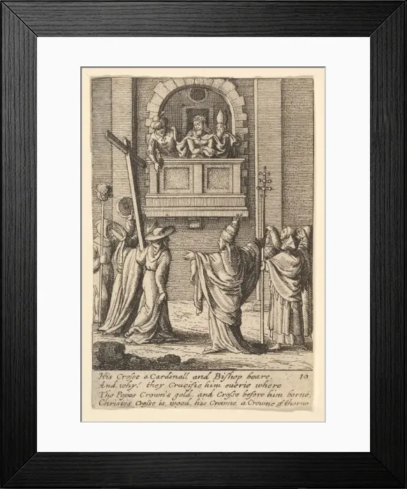 Framed Print : Ecce Homo, 1625-77. Creator: Wenceslaus Hollar Framed Print : Ecce Homo, 1625-77. Creator: Wenceslaus Hollar