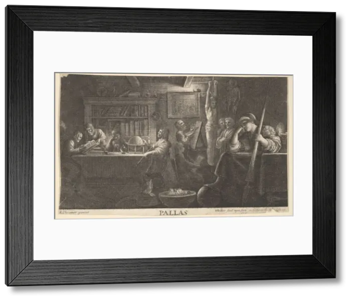 Framed Print : Realm of Pallas, 1646. Creator: Wenceslaus Hollar Framed Print : Realm of Pallas, 1646. Creator: Wenceslaus Hollar