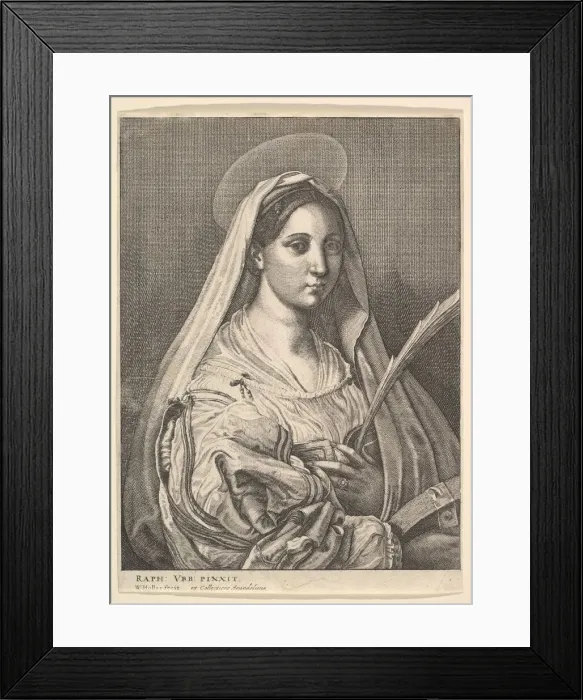 Framed Print : St. Catherine of Alexandria, 1644-52. Creator: Wenceslaus Hollar Framed Print : St. Catherine of Alexandria, 1644-52. Creator: Wenceslaus Hollar