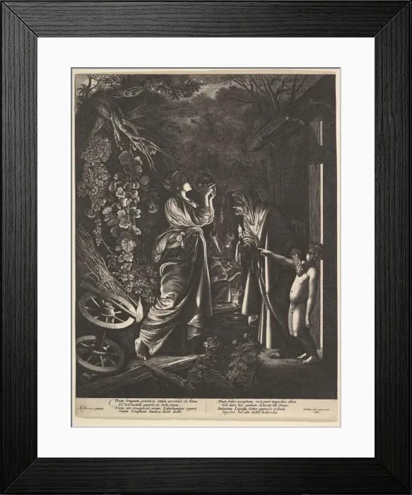 Framed Print : The Mocking of Ceres, 1646. Creator: Wenceslaus Hollar Framed Print : The Mocking of Ceres, 1646. Creator: Wenceslaus Hollar