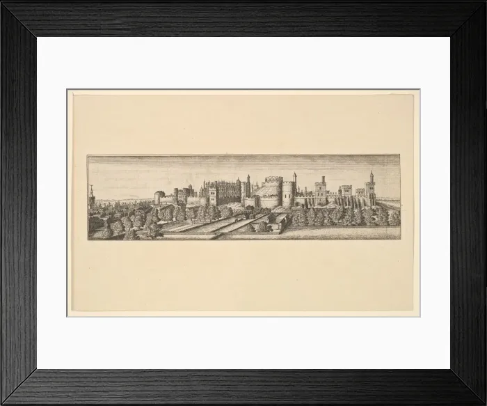 Framed Print : Berkshire, with Windsor Castle, after 1666. Creator: Unknown Framed Print : Berkshire, with Windsor Castle, after 1666. Creator: Unknown