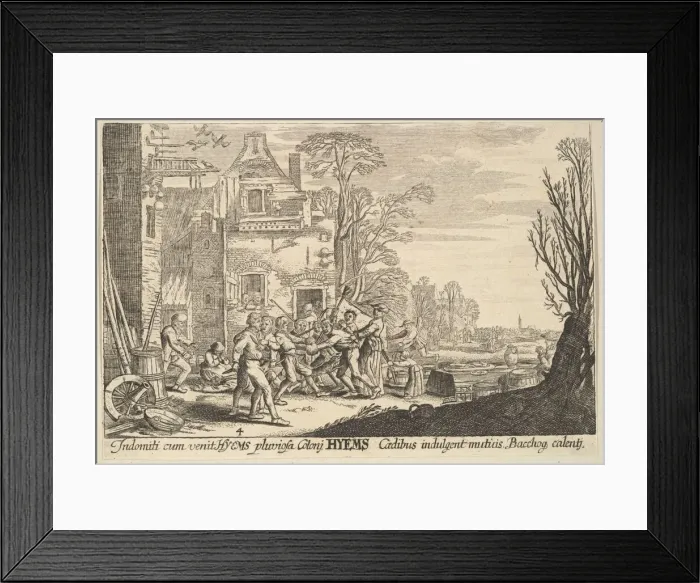 Framed Print : Winter, 1629. Creator: Wenceslaus Hollar Framed Print : Winter, 1629. Creator: Wenceslaus Hollar