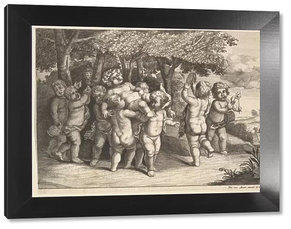 Nine Small Boys, 1625-77. Creator: Wenceslaus Hollar