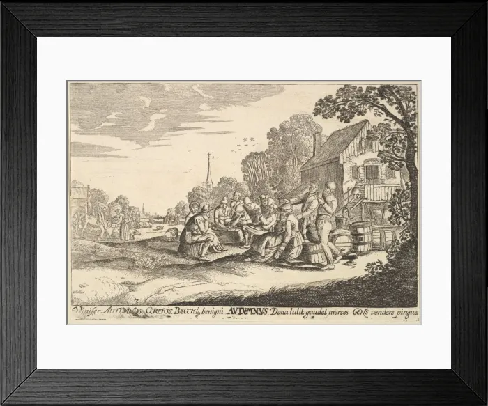 Framed Print : Autumn, 1629. Creator: Wenceslaus Hollar Framed Print : Autumn, 1629. Creator: Wenceslaus Hollar